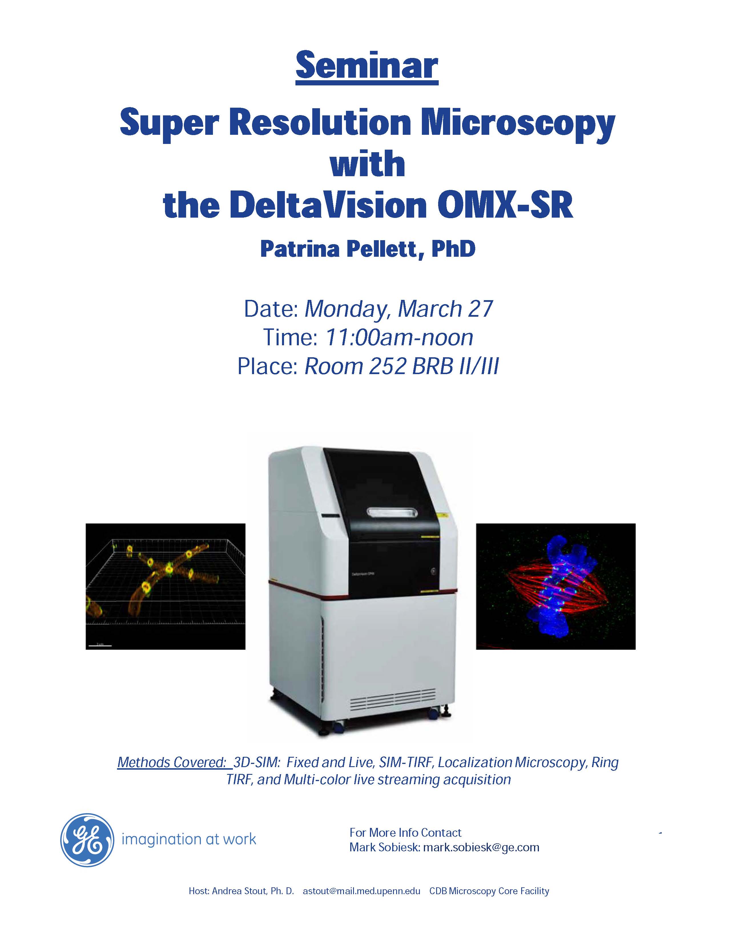 U Penn Super Resolution OMX Seminar Flyer