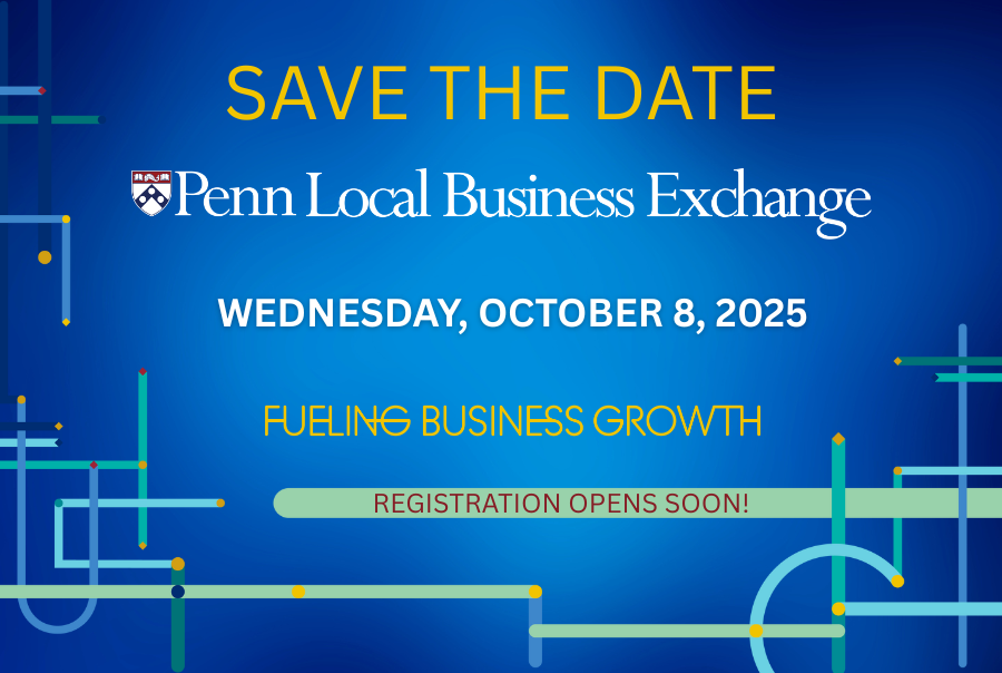 Save the Date Penn Local Business Exchange